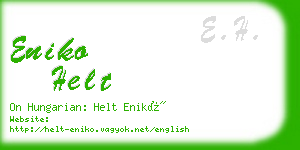 eniko helt business card